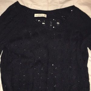 Navy Abercrombie & Fitch Sweater